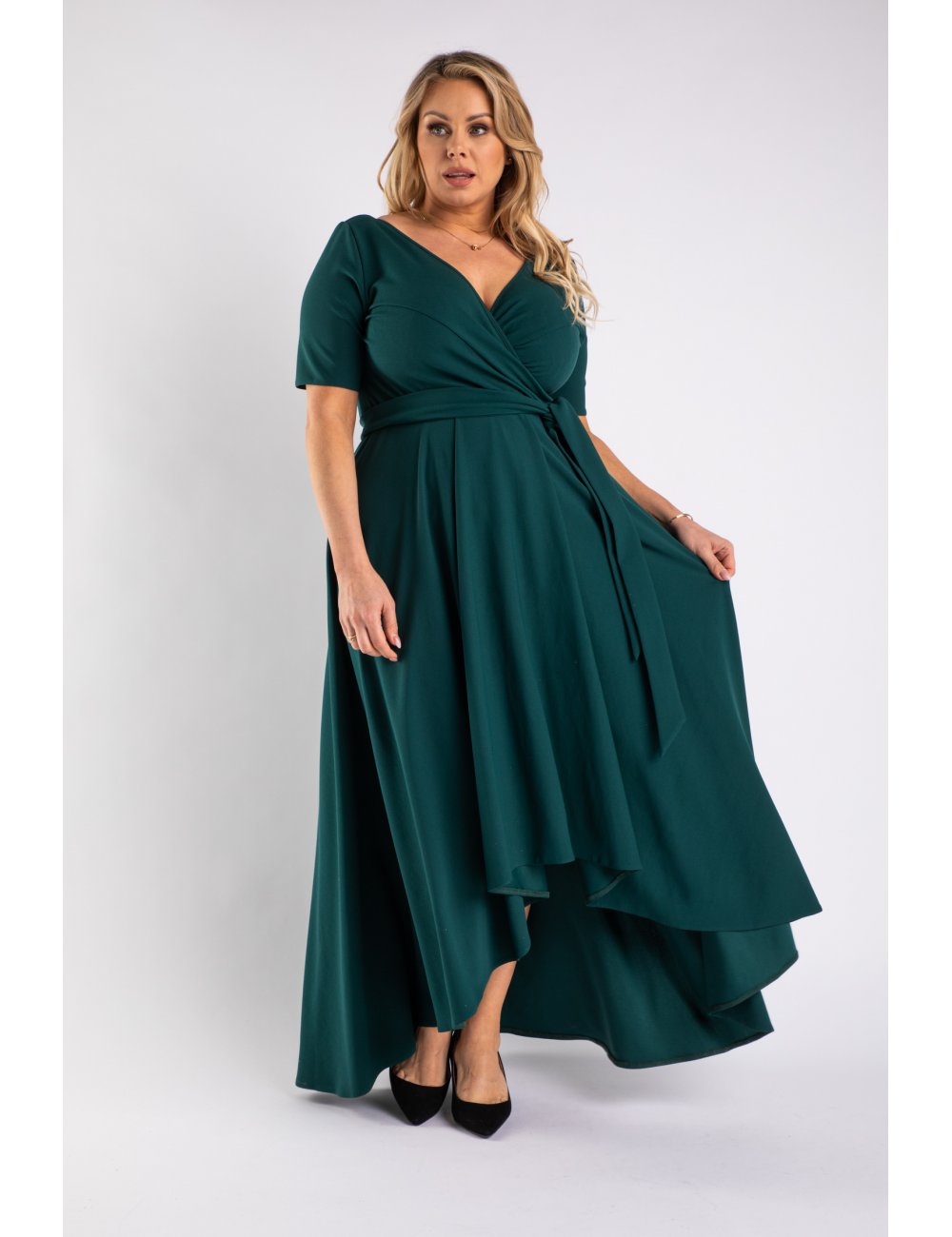 Stylowa Wieczorowa Sukienka Laprim Maxi Gish Plus Size Rozmiar