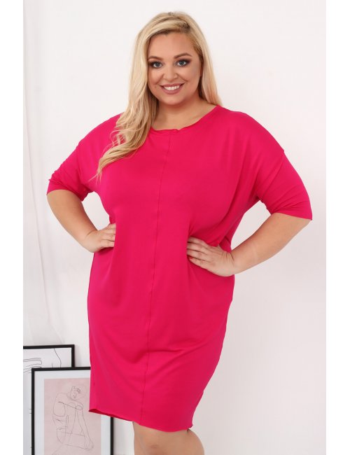 Oversize'owa asymetryczna bawełniana sukienka plus size Cassidy